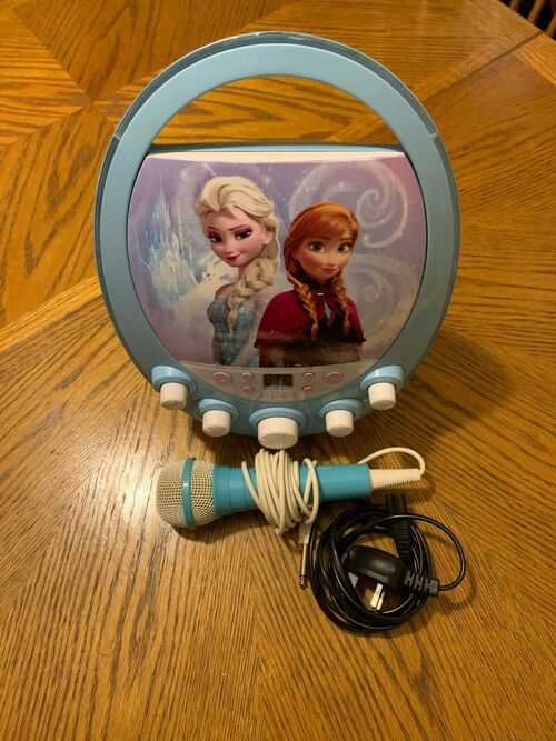 DISNEY FROZEN CDG KARAOKE MACHINE WITH LIGHTS