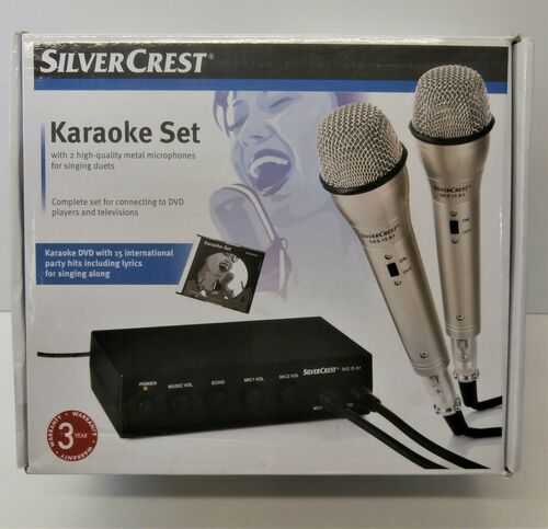Silver Crest Karaoke Set - SKS15A1 - Boxed Complete Unused - Silvercrest