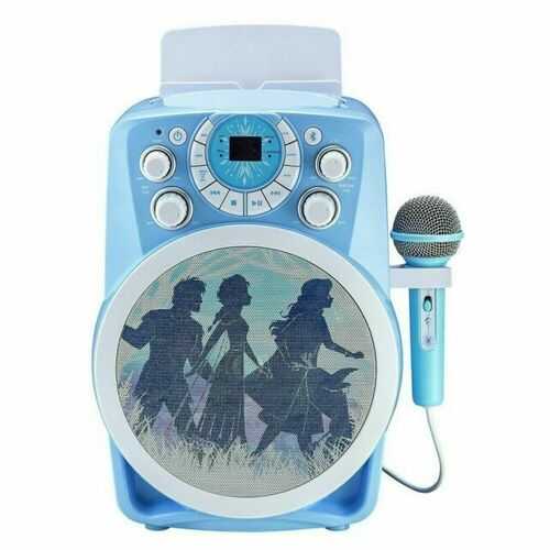 Disney Frozen Bluetooth CDG Karaoke Machine with Party LED Lights  + Free PandP