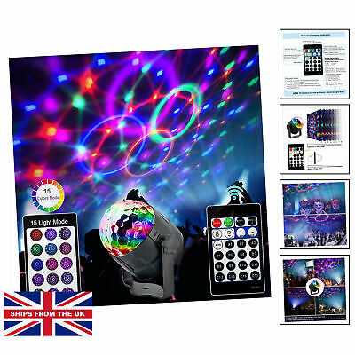 Disco Lights, Disco Ball with 15 Modes, Disco Ball Light with Remote Control,...