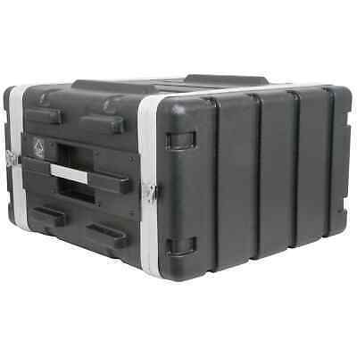 Pulse ABS-6U 19  6U Rack ABS Flight Case | Rack Mount Carry Case with Handle