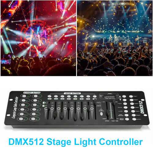 192 Channels Stage Light DMX512 Intelligent Controller Console Receiver UK Plug