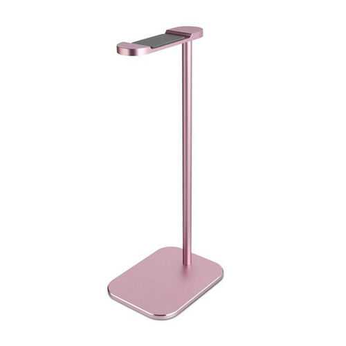 Metal Gaming Headphones Holder Support Headset Desk Display Stand (Pink)