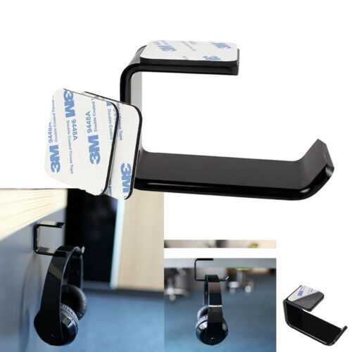 Under Desk Wall Mounted Headset Hanger Gaming Headphone Hook Display Stand