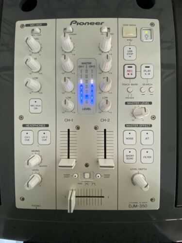 Pioneer DJM-350 White 2 Channel Mixer