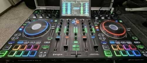 Denon PRIME4 Standalone 4 Channel Dj System And Alesis Speakers