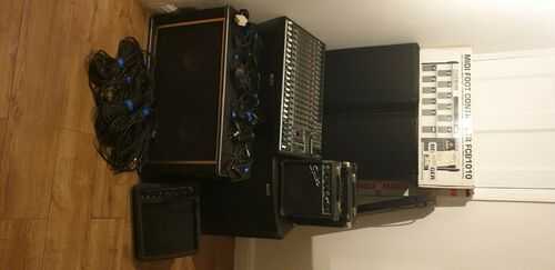 Sound system, speakers, music, DJ, mixer, foot pedal, Joblot, Collection Only