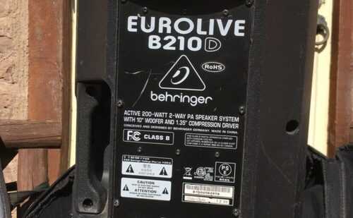 Eurolive B210D Active 200 W PA Speaker.Well used.