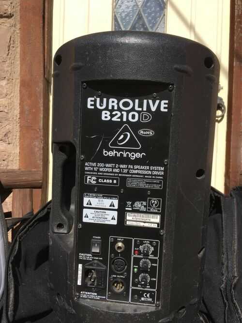 Eurolive B210D Active 200 W PA Speaker.Well used.