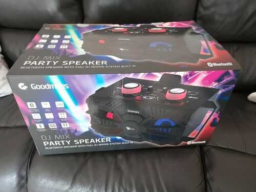 GOODMANS DJ MIX PARTY SPEAKER with DJ Mixing, Bluetooth, Karaoke input and More!