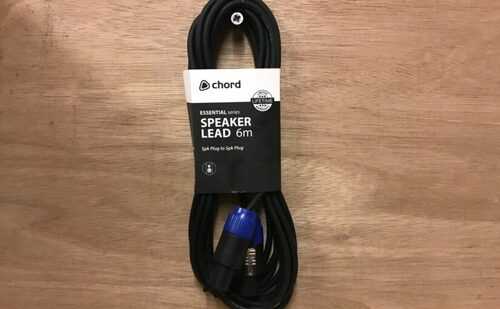 Chord Speakon – Speakon 6m Black Speaker Cable