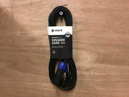 Chord Speakon - Speakon 6m Black Speaker Cable