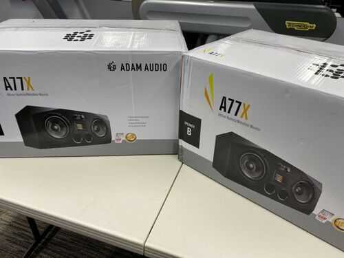 Pair of Adam Audio A77X 3 Way Active Studio Monitor Left and Right