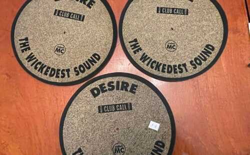 3 x Desire – The Wickedest Sound Slipmats. Genuine originals from the 90s.