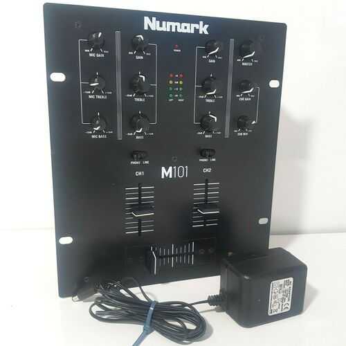 Numark M101 Black All Purpose Compact Rack Mount 2-Channel DJ Scratch Club Mixer