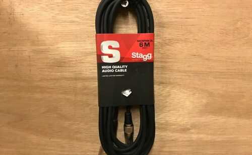 Stagg SAC6PXM DL 6.3mm Mono Jack Plug – XLR Male 6m